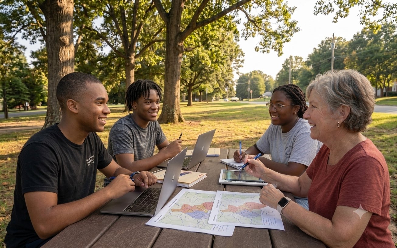 Community Research Fellows at work in North Meck
